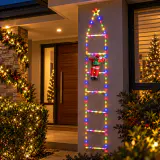 LED Escada de escalada do Papai Noel com estrela (2m)