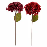 Haste de Hortênsia de Veludo (46cm)