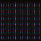600 LED Luz piscante para cortina de carnaval (6m)