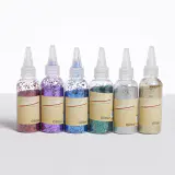 Tubos artesanais com Glitter de Natal sortido