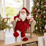 Musical Movendo Papai Noel em Poltrona