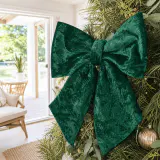 Laço de veludo verde Regal (24cm)