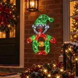 LED Elfo de fio estrelado cintilante (50cm)