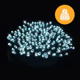 240 LED cordões de luzes brancas solares (11.9)