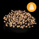 240 LED cordões de luzes brancas quentes solares (11.9m)