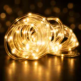 LED 100 Lanterna Solar Branco Quente (10m)