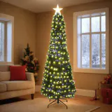 Árvore Slim de Fibra Óptica com LEDs Quentes e Pontas Frescas (1.8m)