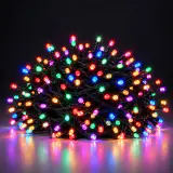 LED 200 cordões de luzes facetadas multicoloridas de duas cores