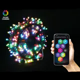 500 LED cordões de luzes multicoloridas controladas por aplicativo (29.9m)