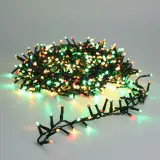 1000 LED cordões de luzes vermelhas/dourada/verde (20m)