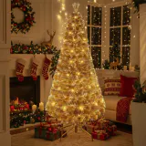 LED Árvore de ouro vintage preta de fibra óptica (1.8m)