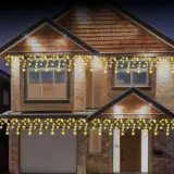 400 LED Pingentes Solares Branco Quente (7.9m)