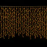 LED Cortina louca cintilante Cacho luz vintage dourada 3.5m