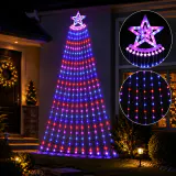 LED Flexi Luz Cachoeira Figura de estrela Carnaval