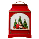 USB Redemoinho de Glitter Mr/Mrs Claus RedLarge Lantern