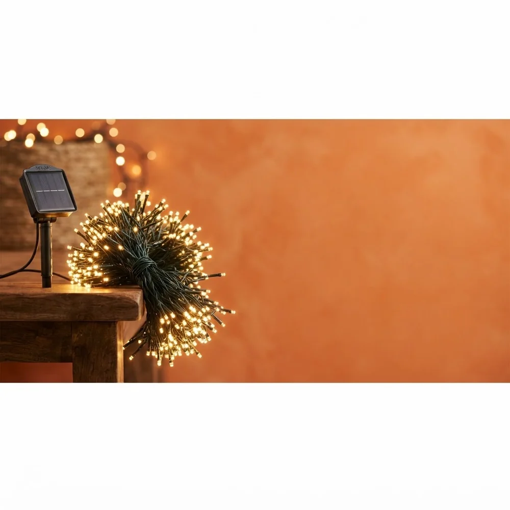 Como configurar luzes de Natal ao ar livre