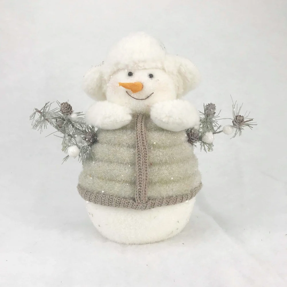 Figuras e decoração de boneco de neve