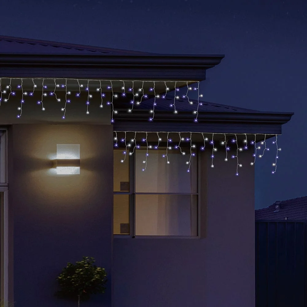 LED Pingentes de neve azul-frios (350 LEDs)